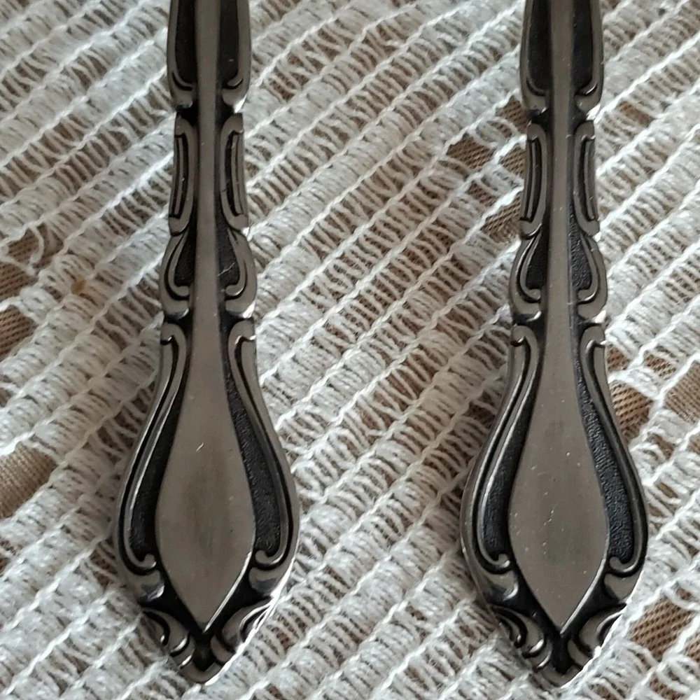 Vtg Rogers Korea Auberge Stanley Roberts Stainless Flatware Set of 4 Teaspoons